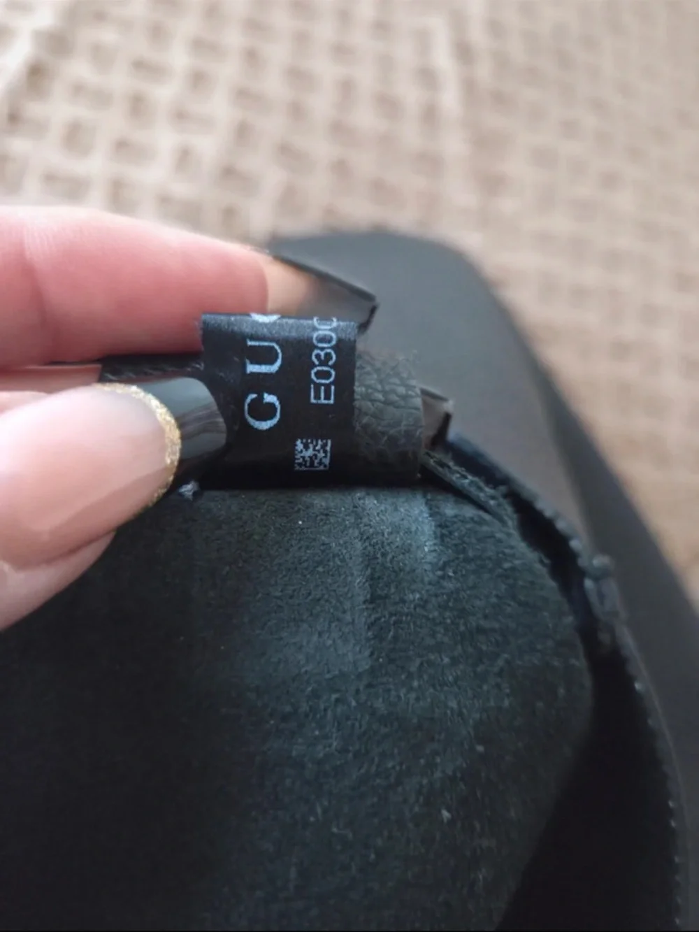 Gucci Black Tote with Green and Red Signature Stripe